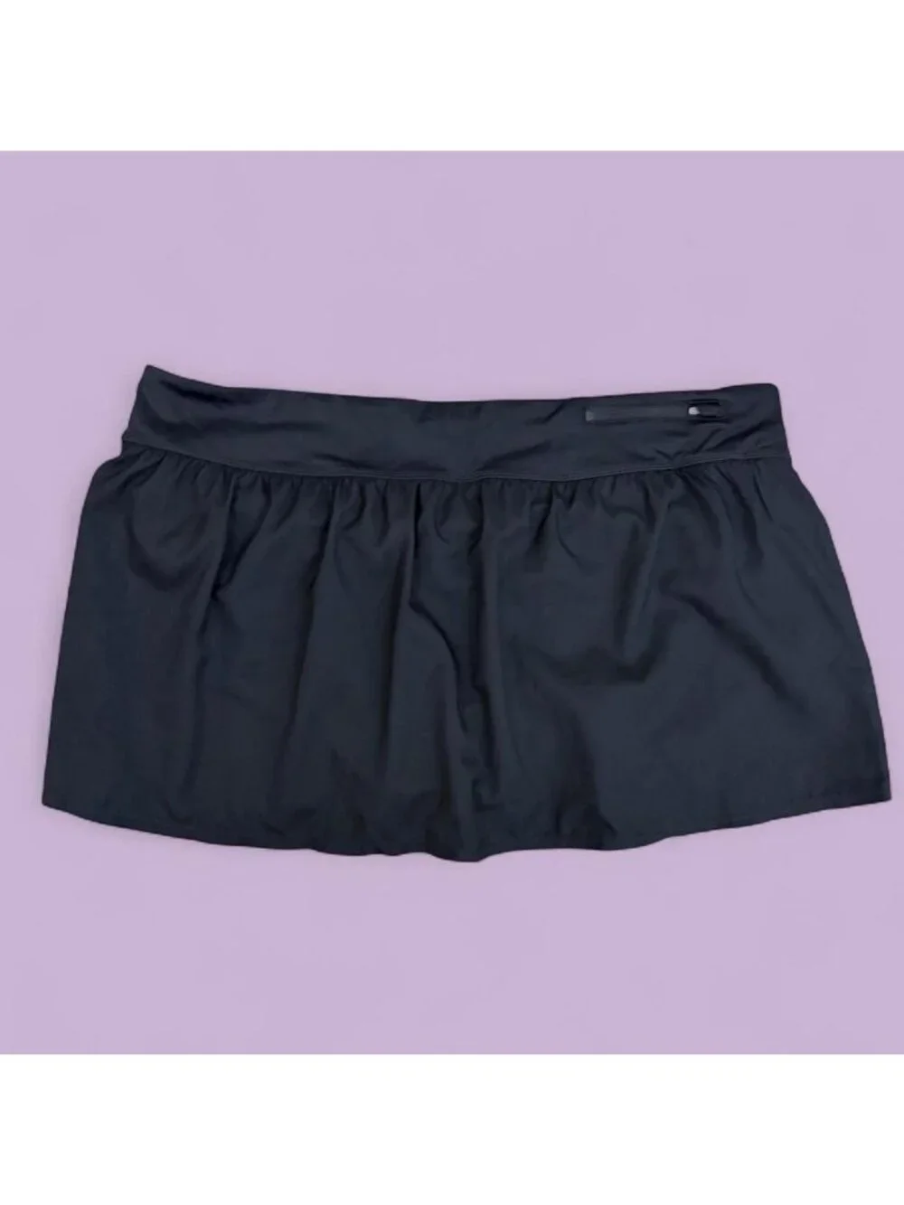 nike black plus size athletic mini skort